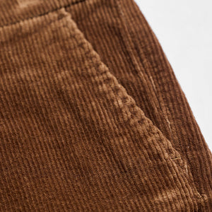 Brown Corduroy Slim Fit Trousers