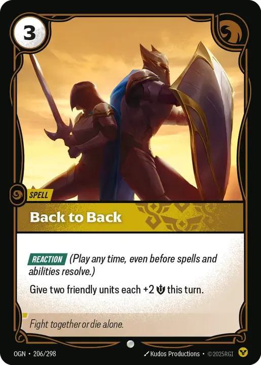 Back to Back - 206/298 [Origins] [Non-Foil]