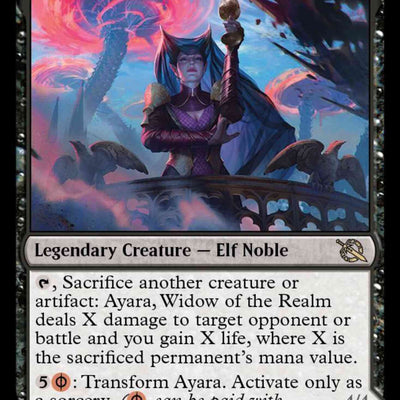 Ayara, Widow of the Realm // Ayara, Furnace Queen [90] [March of the Machine] [Non-Foil]