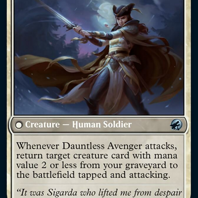 Bereaved Survivor // Dauntless Avenger [4] [Innistrad: Midnight Hunt] [Non-Foil]