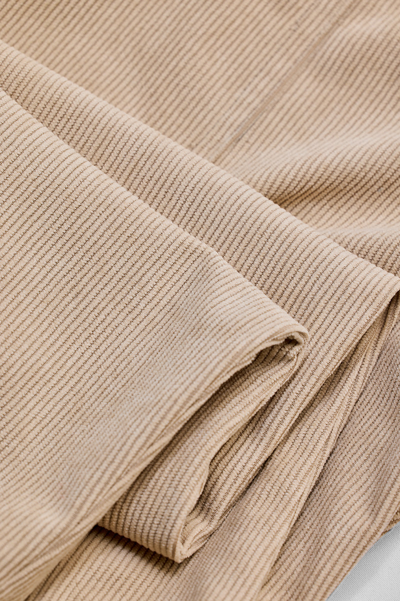 Beige Baggy Fit Cargo Pants