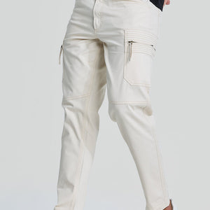 Off White Slim Fit Cargo Pants