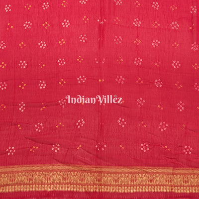 Red Pure Khaddi Georgette Banarasi Silk Saree