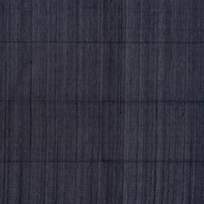 Light Blue Handloom Kora Silk Cotton Saree With Buttas & Black Pallu