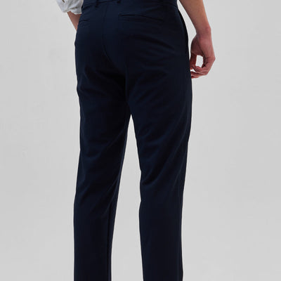 Navy Slim Fit Trousers