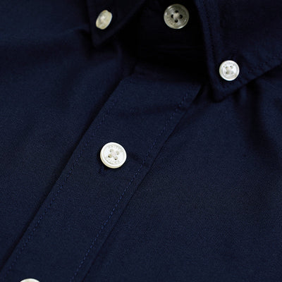 Navy Solid Oxford Shirt