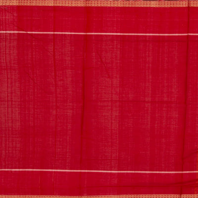 Navy Blue Handloom Orissa Cotton Saree With Tie & Dye Pallu