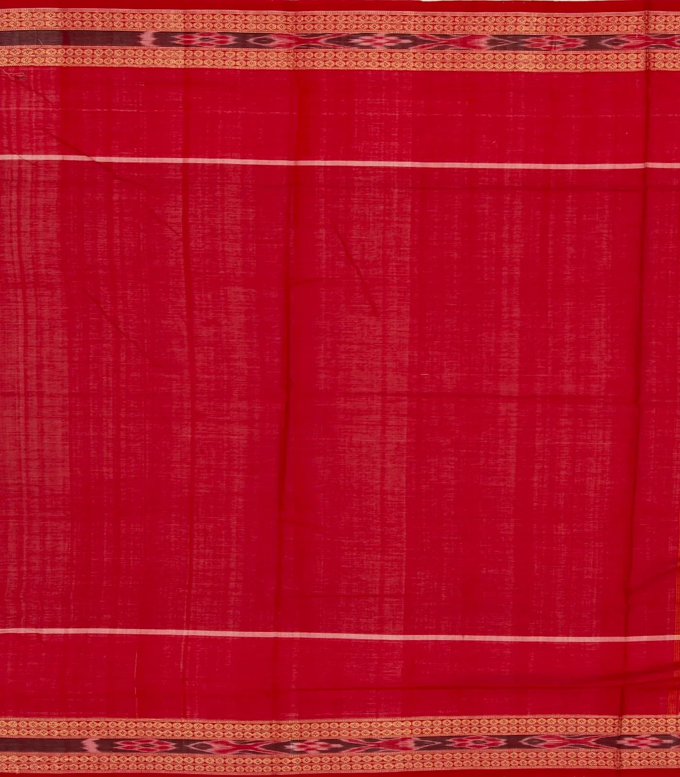 Navy Blue Handloom Orissa Cotton Saree With Tie & Dye Pallu