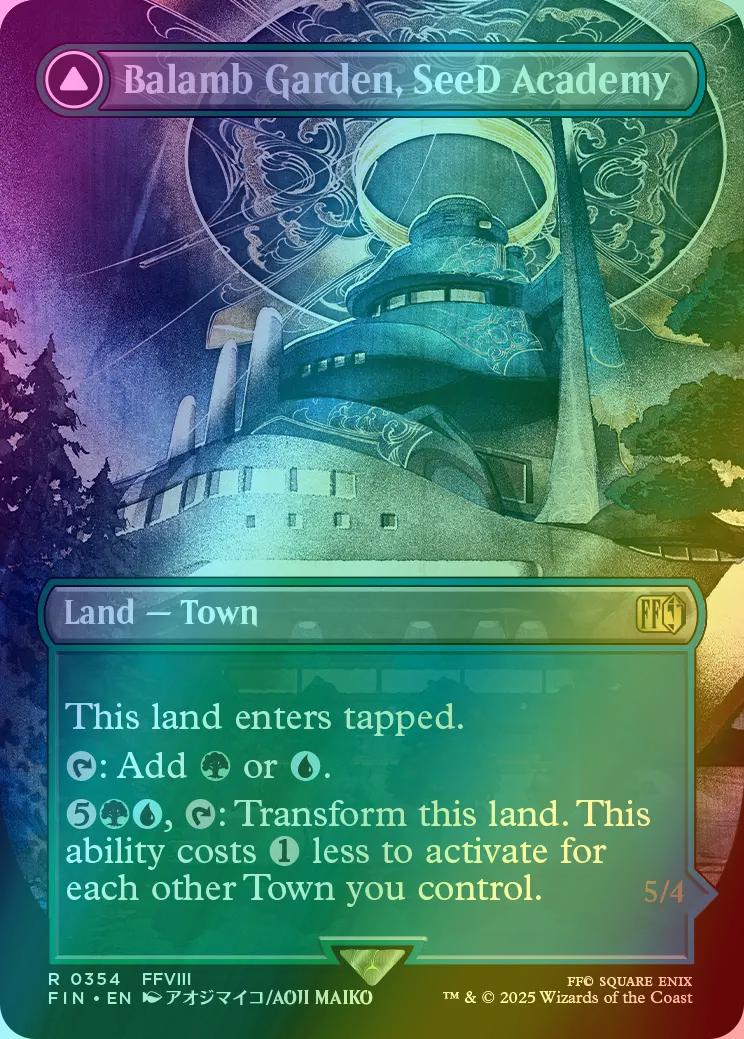 Balamb Garden, SeeD Academy // Balamb Garden, Airborne [354] [Borderless] [FINAL FANTASY] [Foil]