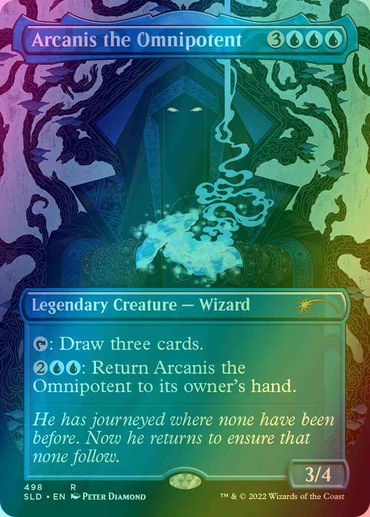 Arcanis the Omnipotent [0498] [Borderless] [Rule the Room] [Secret Lair Drop] [Foil]