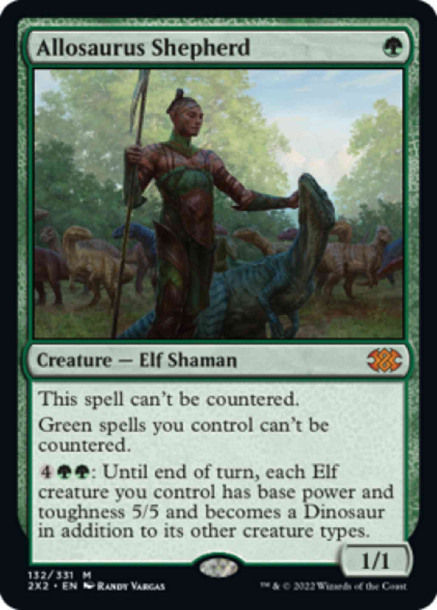 Allosaurus Shepherd [132] [Double Masters 2022] [Non-Foil]