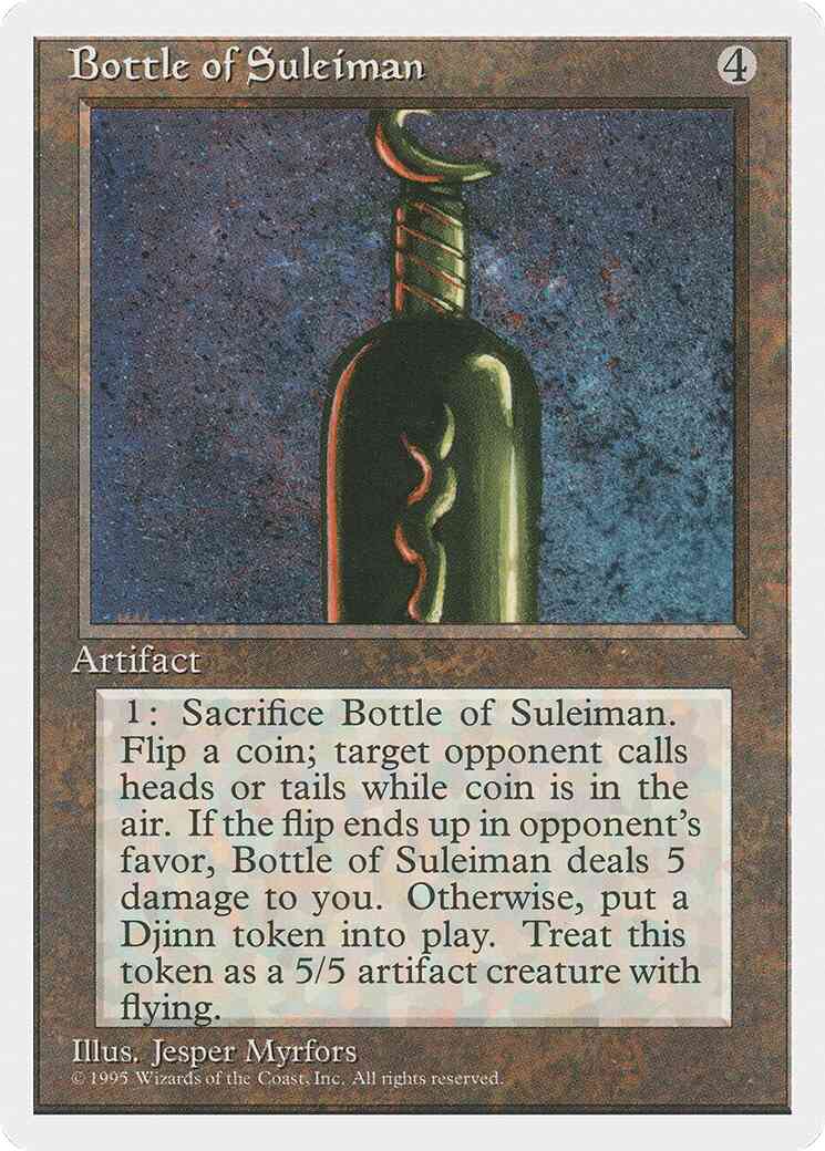 Bottle of Suleiman [301] [Fourth Edition] [Non-Foil]