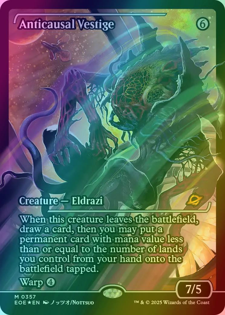 Anticausal Vestige [357] [Japan Showcase] [Edge of Eternities] [Foil]