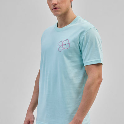 Be Kind To Your Mind Light Blue Slim Fit T-Shirt