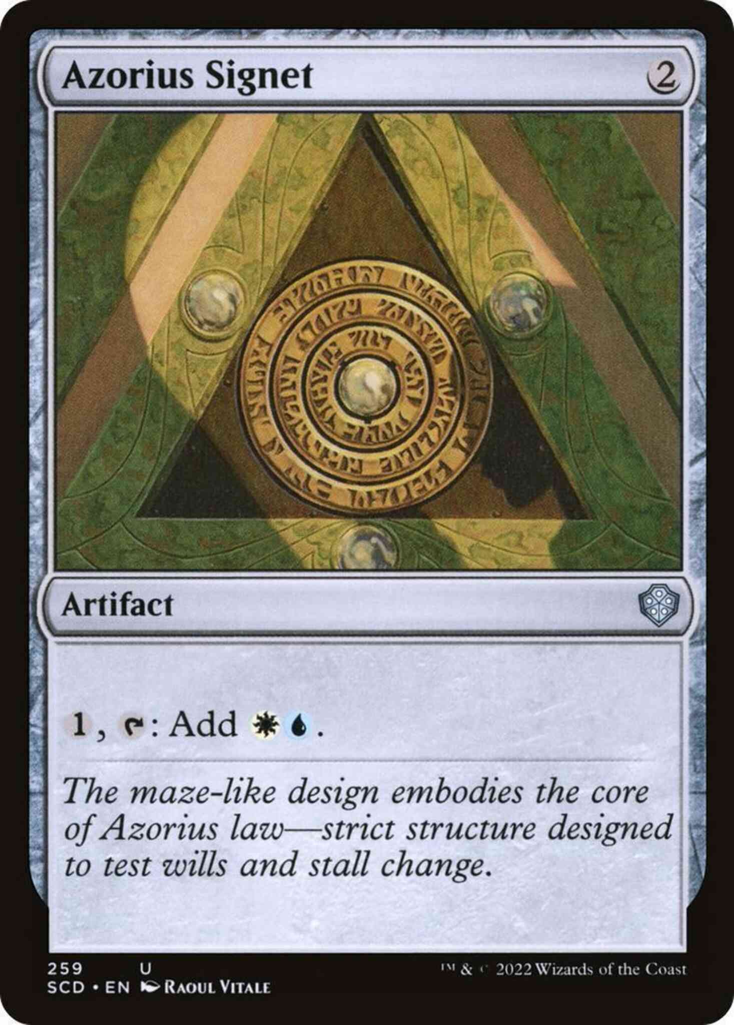 Azorius Signet [259] [Starter Commander Decks] [Non-Foil]