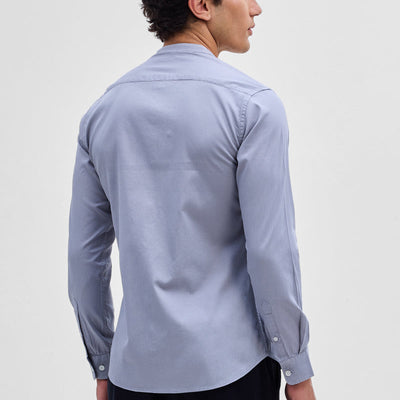 Light Grey Mandarin Shirt