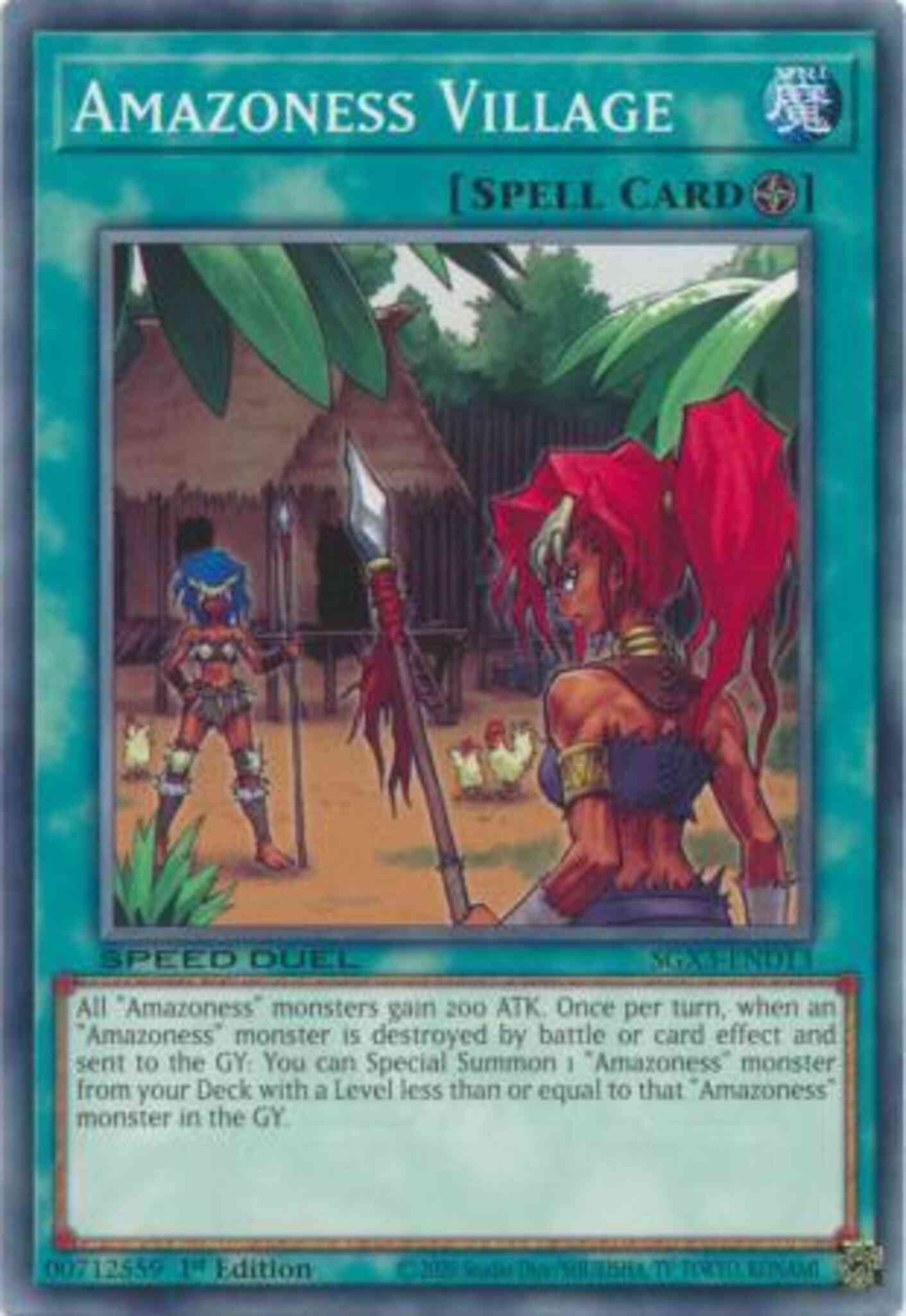 Amazoness Village - SGX3-END13 - Common - 1st Edition