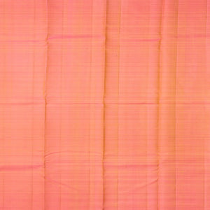 Mustard Handloom Kanchipuram Silk Saree With Checks