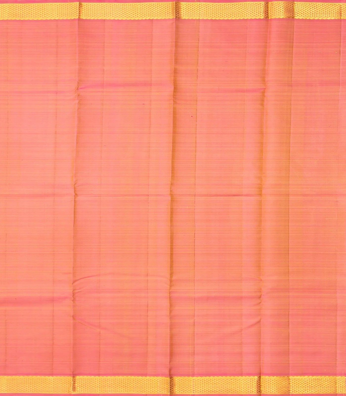 Mustard Handloom Kanchipuram Silk Saree With Checks