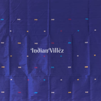 Green Blue Fish Motif Odisha Ikat Bomkai Silk Saree