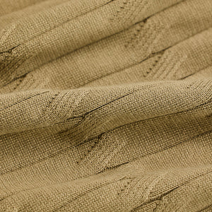 Khaki Knitted Polo T-Shirt