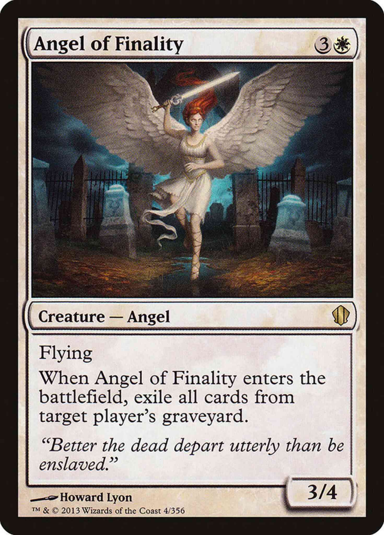 Angel of Finality [4] [Commander 2013] [Non-Foil]