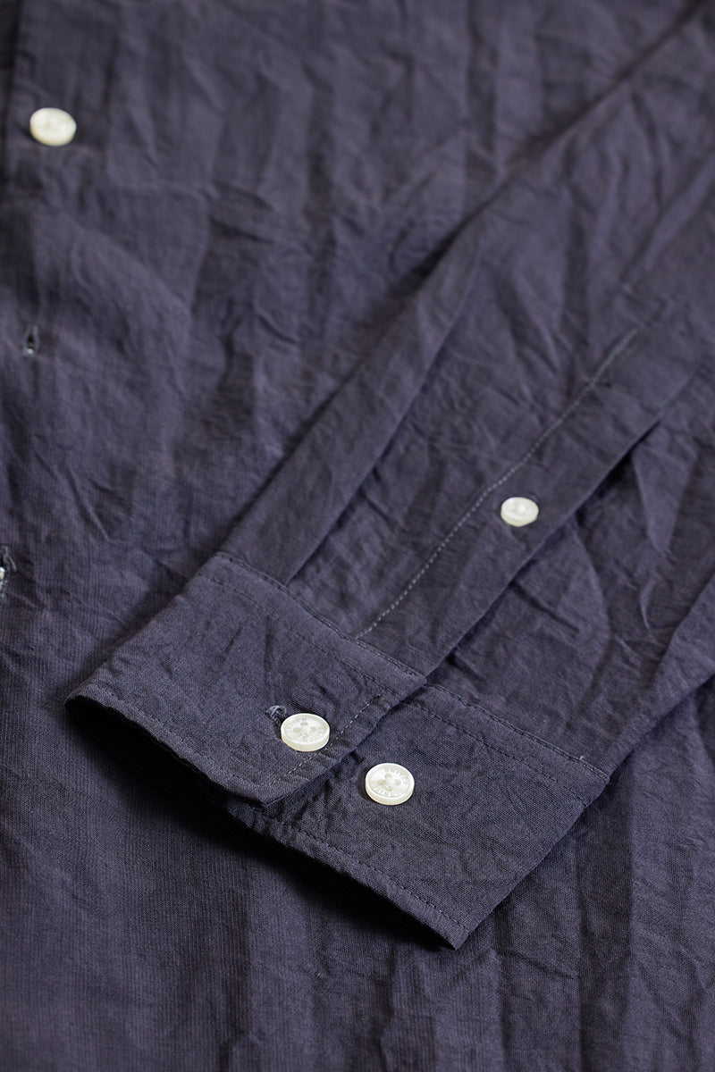 Charcoal Grey Crinkle Shirt