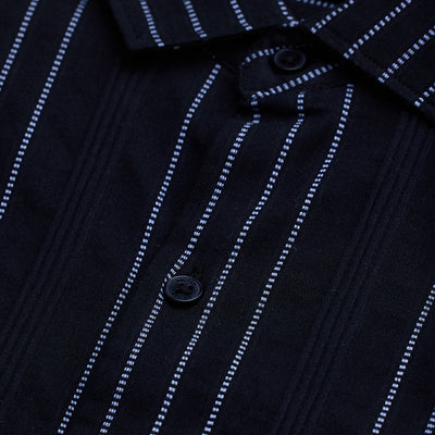 Black Stripes Slim Fit Shirt