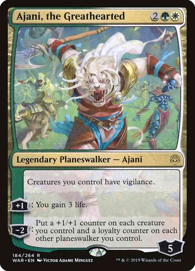 Ajani, the Greathearted [184] [War of the Spark] [Non-Foil]