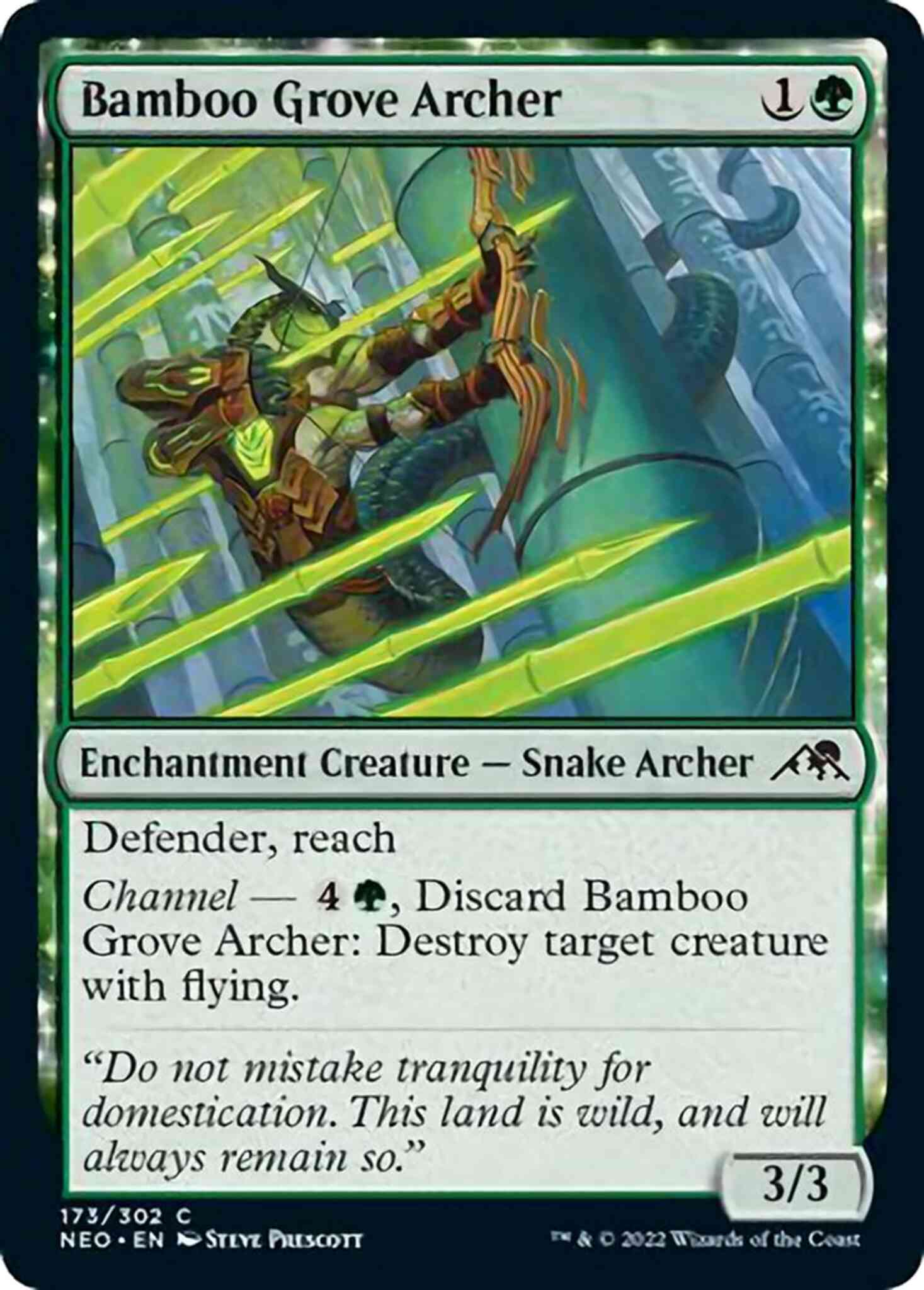 Bamboo Grove Archer [173] [Kamigawa: Neon Dynasty] [Non-Foil]