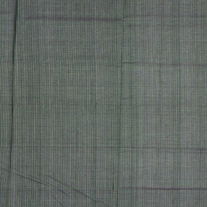 Bottle Green Handloom Silk Cotton Saree With Checks & Buttas