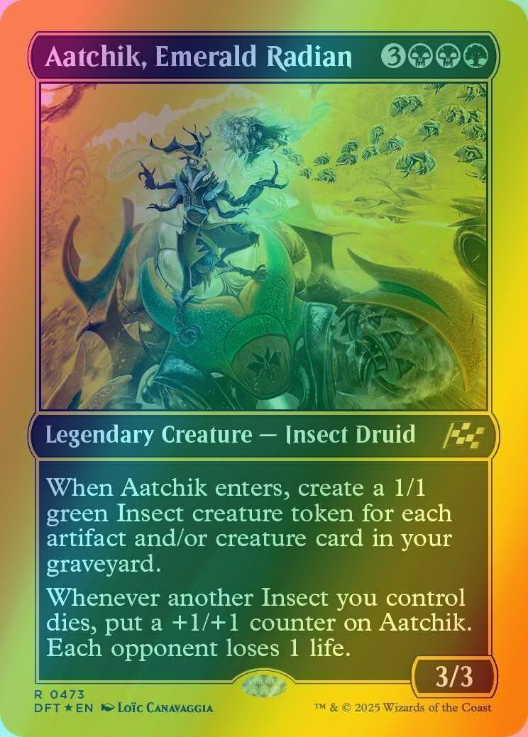 Aatchik, Emerald Radian [473] [Aetherdrift] [First-place Foil]