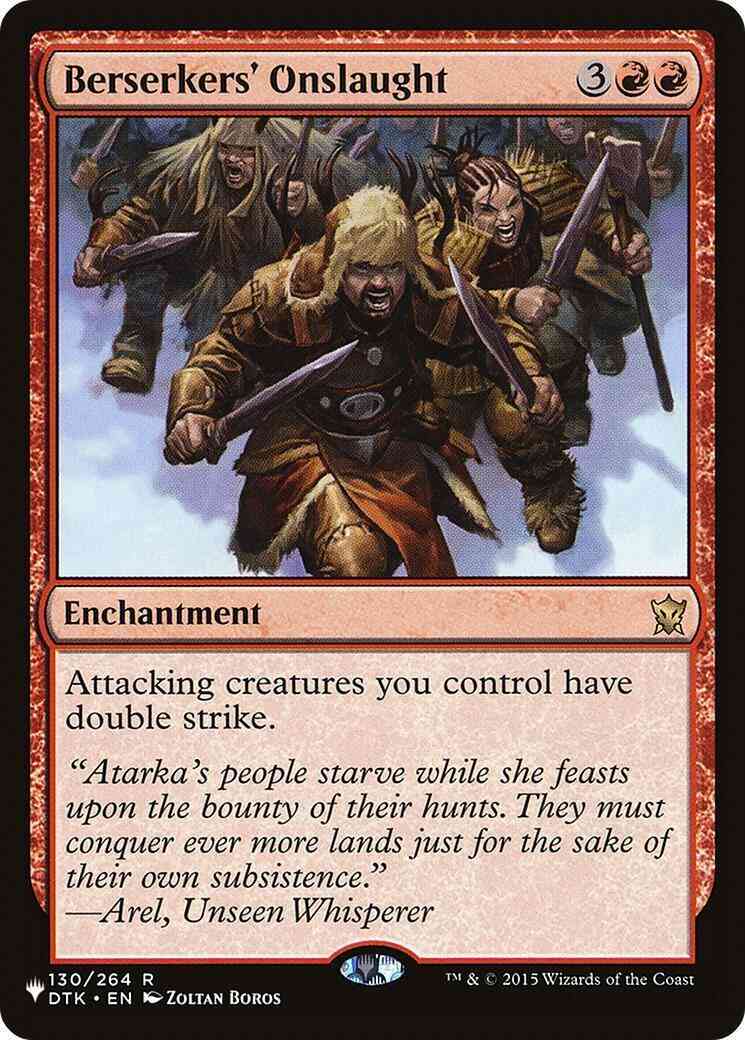 Berserkers' Onslaught [DTK-130] [The List] [Non-Foil]