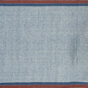 Off White Handloom Bhujodi Cotton Saree With Cross Buttas