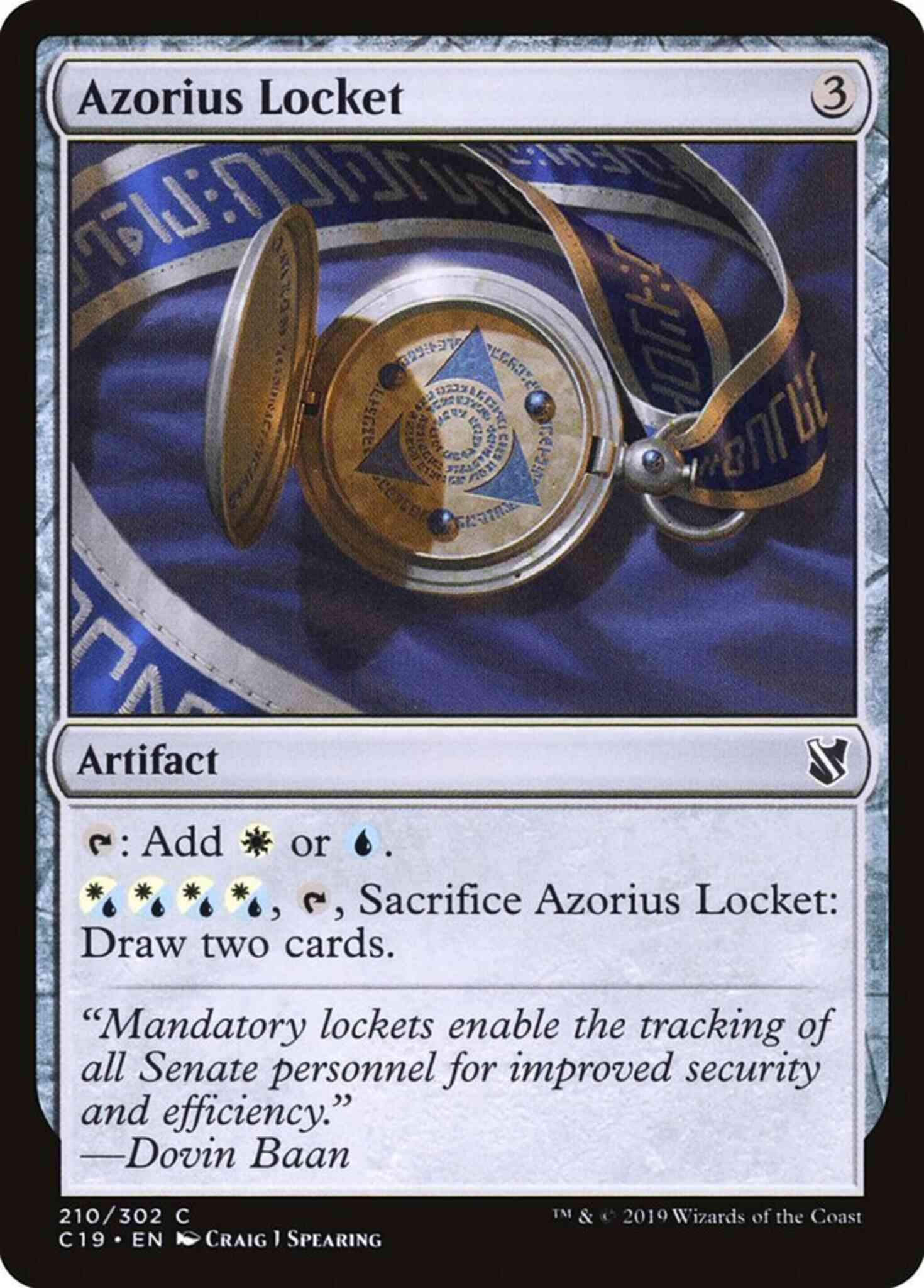 Azorius Locket [210] [Commander 2019] [Non-Foil]