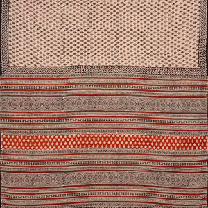 Baby Pink Woven Jaipur Cotton Saree Printed With Flower Motifs