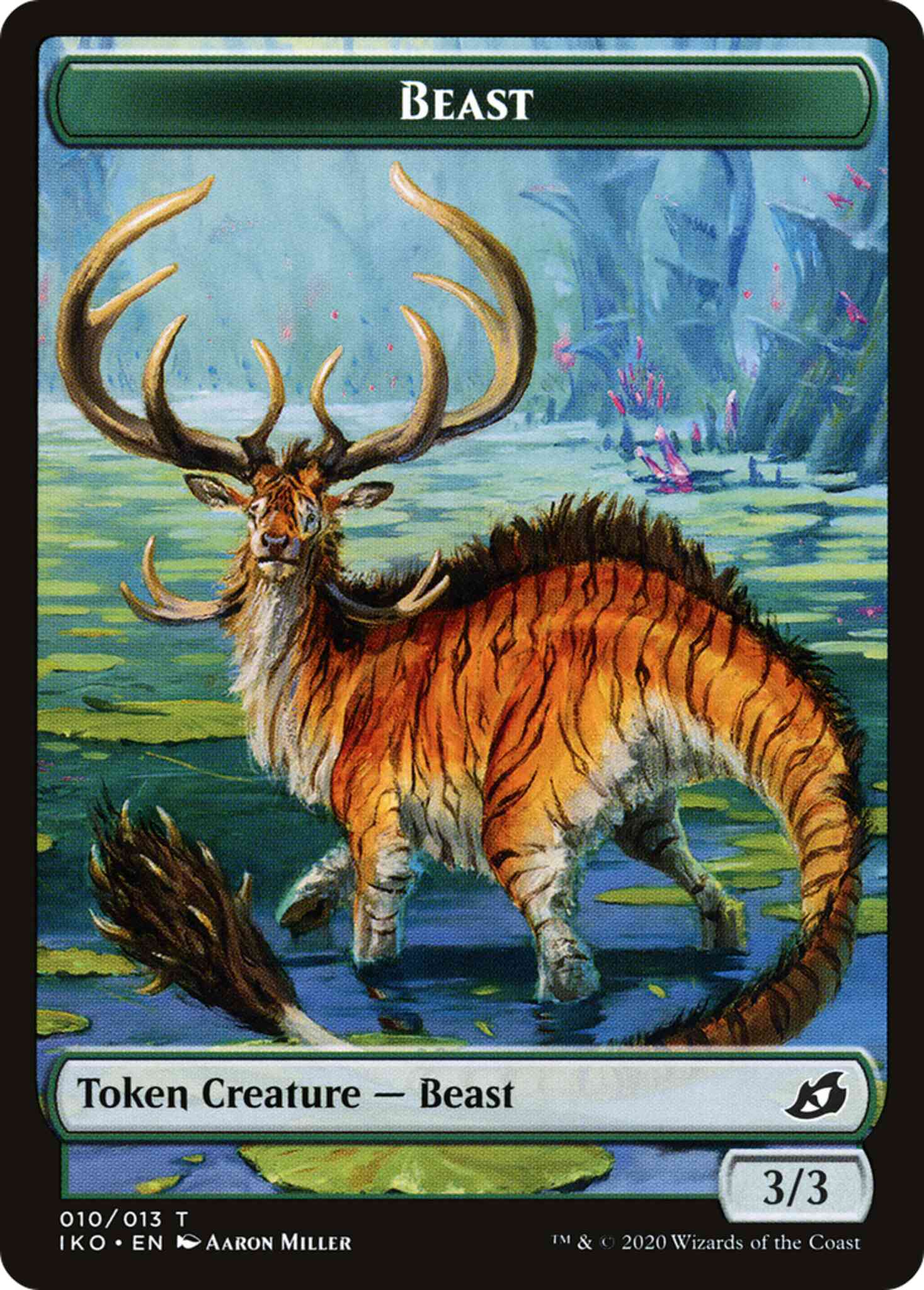 Beast Token (10) // Hydra Token (12) [IKO/C20 Set Symbol] [Commander 2020 Tokens] [Non-Foil]