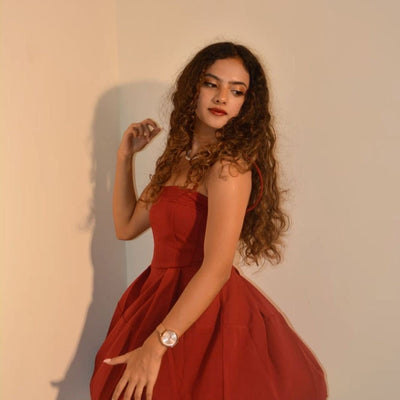 Fit & Flare Dress with Shrug