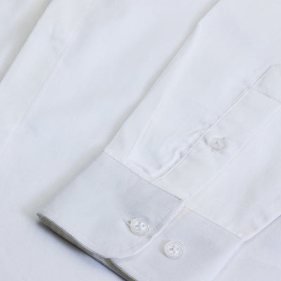White Embellished Slim Fit Shirt
