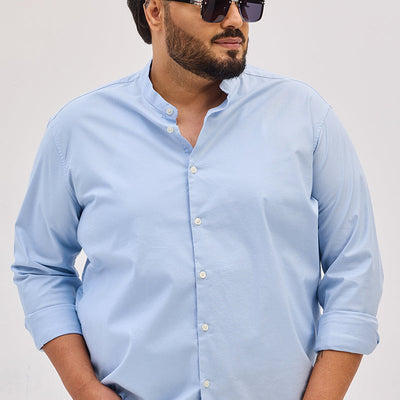Light Blue Mandarin Shirt