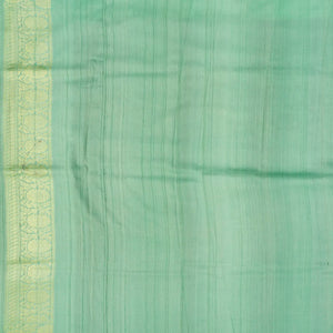 Pink Handwoven Tussar Georgette Silk Saree With Flower Bud Butta & Vine Motifs in Turquoise Border-Pink