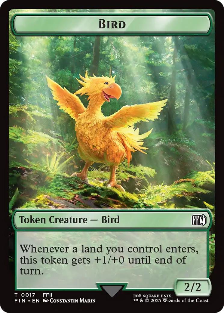 Bird Token (17) // Hero Token (08) [FINAL FANTASY: Tokens] [Non-Foil]