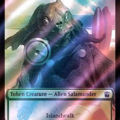 Alien Salamander Token (48) // Fish Token (42) [Universes Beyond: Doctor Who: Tokens] [Surge Foil]