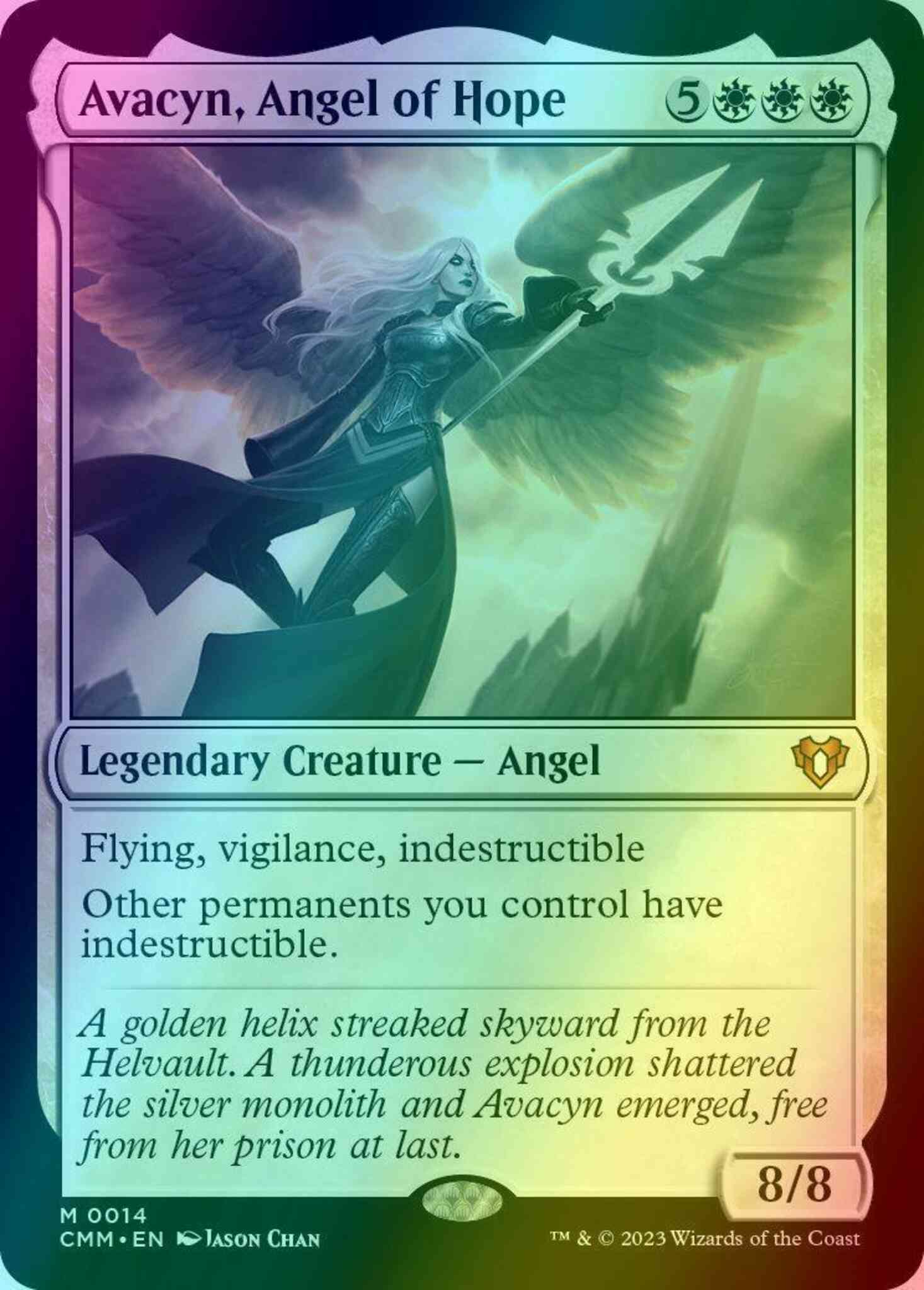 Avacyn, Angel of Hope [14] [Commander Masters] [Foil]
