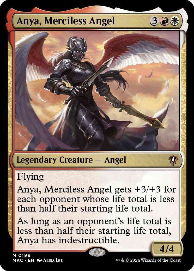Anya, Merciless Angel [199] [Murders at Karlov Manor: Commander] [Non-Foil]