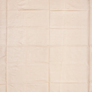 Taupe Banarasi Silk Saree With Floral Motifs