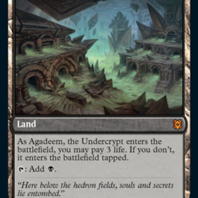 Agadeem's Awakening // Agadeem, the Undercrypt [90] [Zendikar Rising] [Non-Foil]