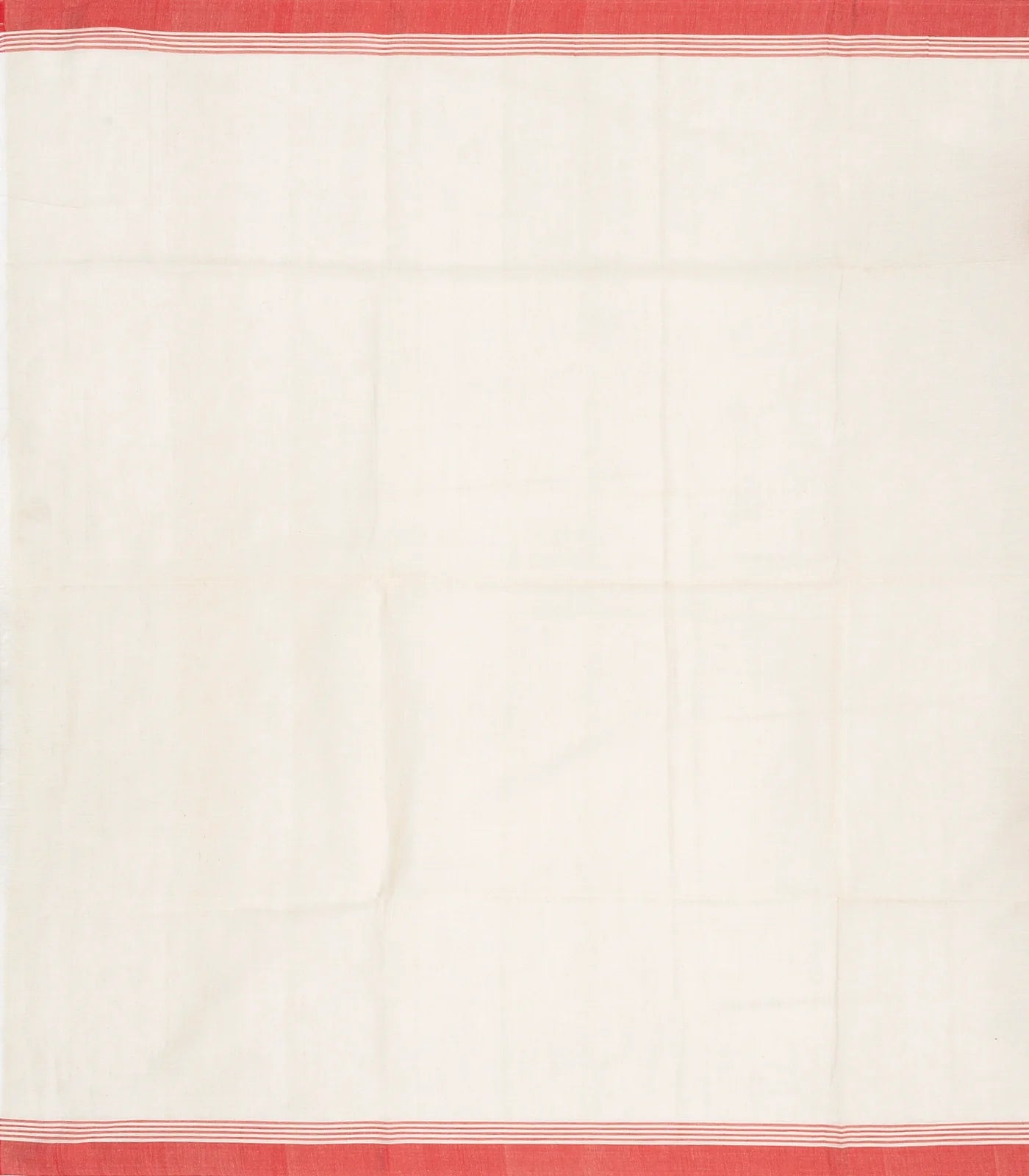 Off White Handloom Bengal Cotton Saree With Floral Buttas