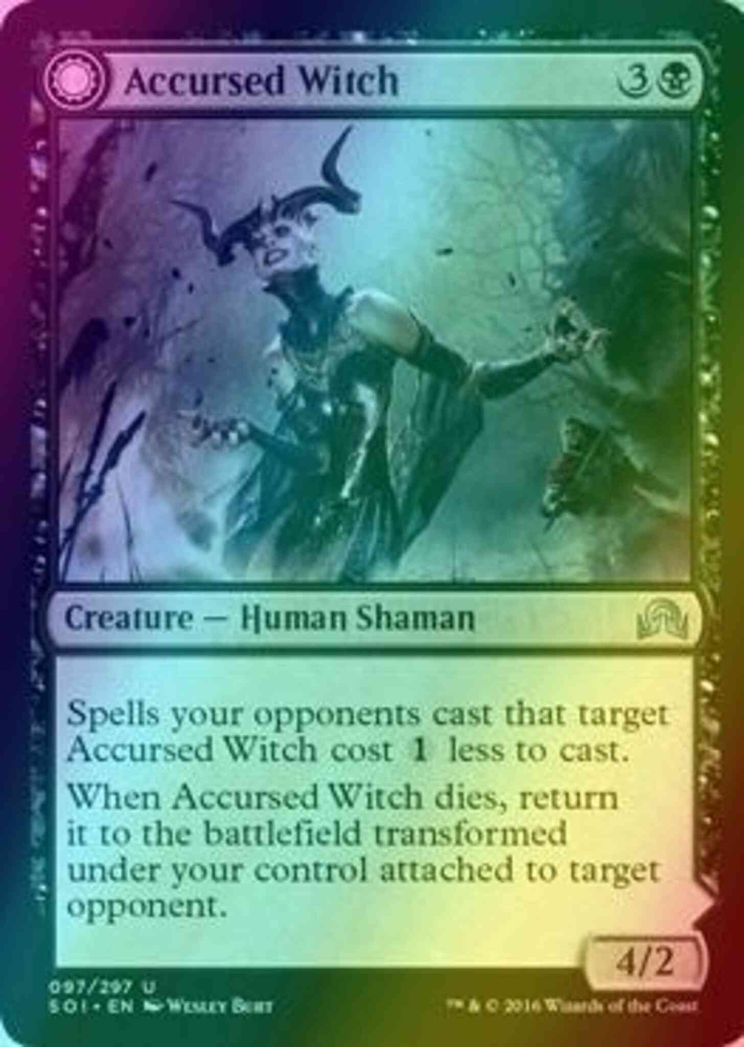 Accursed Witch // Infectious Curse [97] [Shadows over Innistrad] [Foil]