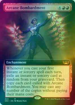 Arcane Bombardment [422] [Extended Art] [Streets of New Capenna] [Foil]
